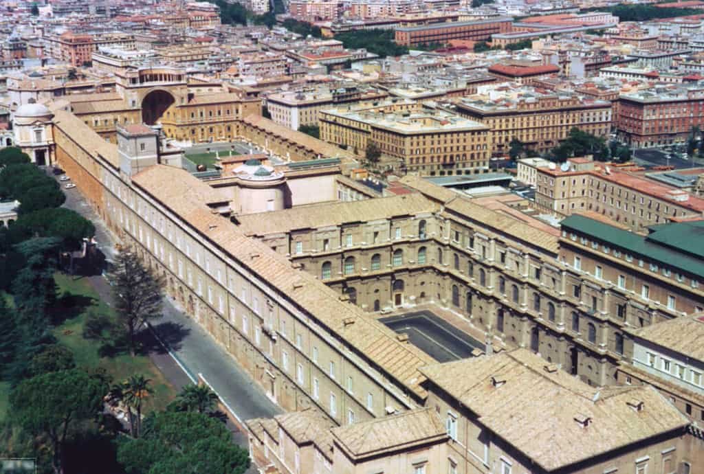 Musei Vaticani vista dall'alto