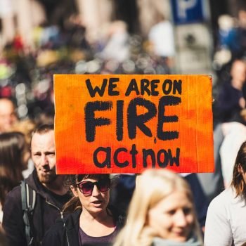 Manifestanti cambiamento climatico