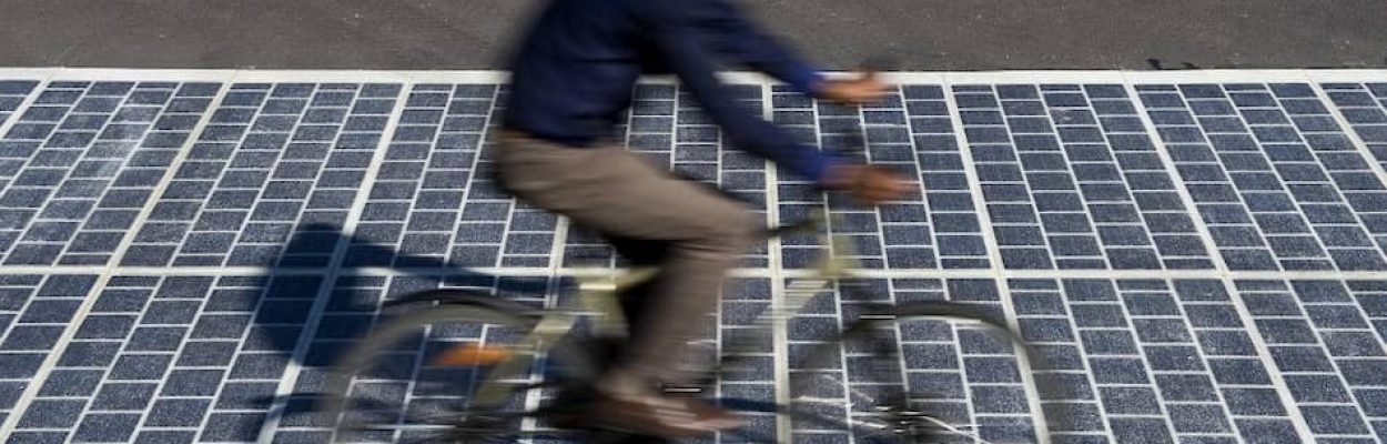 Pista ciclabile fotovoltaica